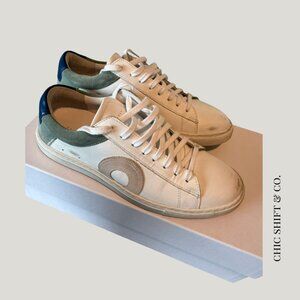 Oliver Cabell White and Green Sneakers